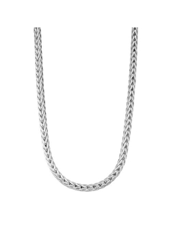 Jordan Blue Men's Sterling Silver Wheat Chain Necklace