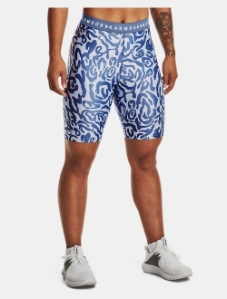 Women's HeatGear Armour Printed Bike Shorts