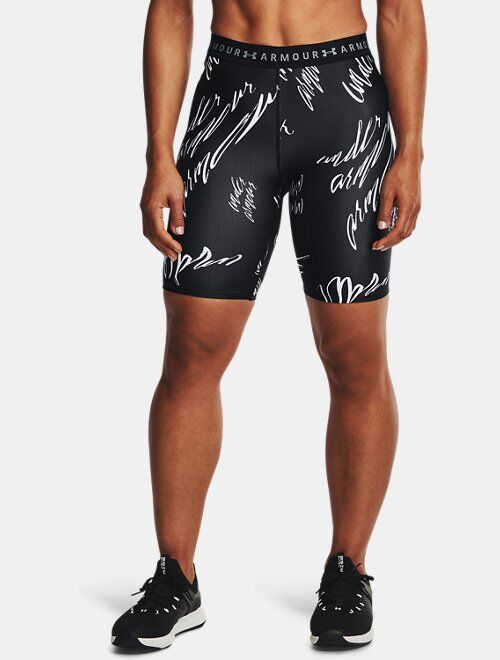 Under Armour Women's HeatGear® Armour Printed Bike Shorts