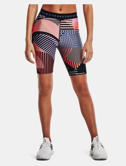 Under Armour Women's HeatGear® Armour Printed Bike Shorts