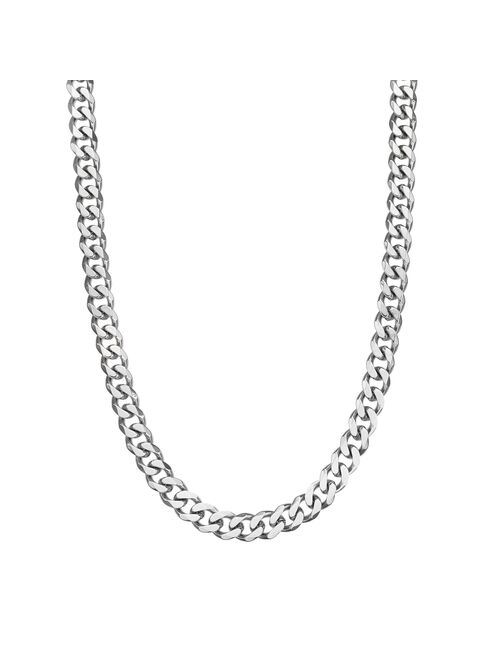 Men's LYNX Stainless Steel Curb Chain Necklace