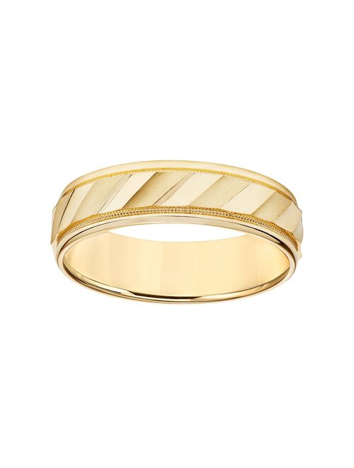 Simply Vera Vera Wang 14k Gold Men's Wedding Band