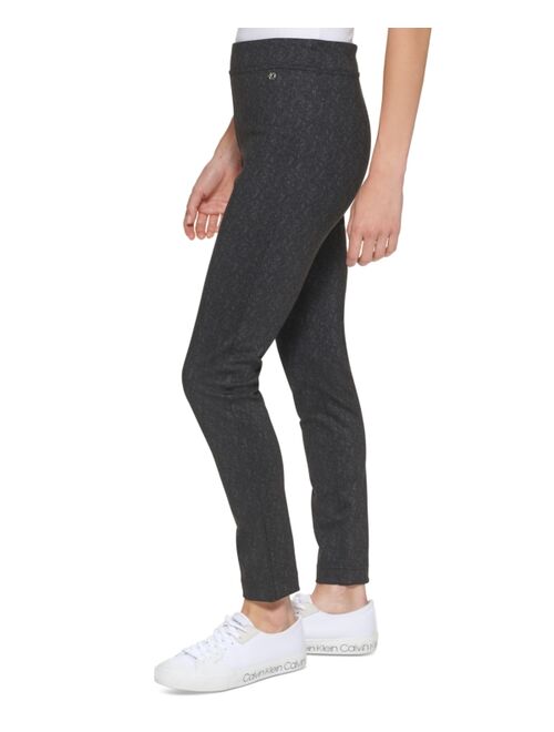 Calvin Klein Herringbone Pull-On Pants