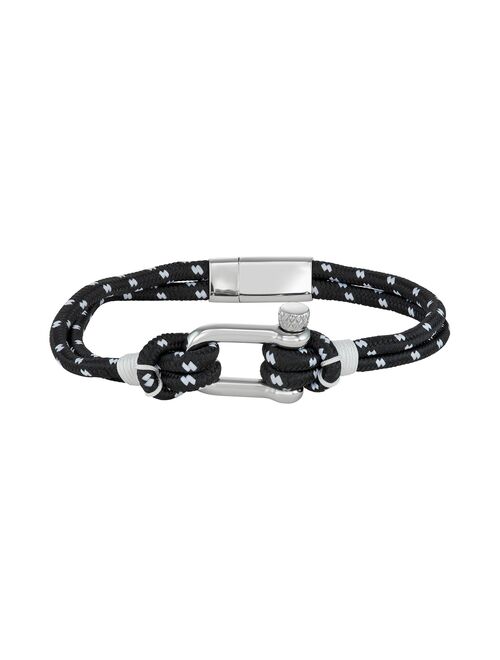 Simply Vera Vera Wang Men's Black & White Nautical Cord Bracelet