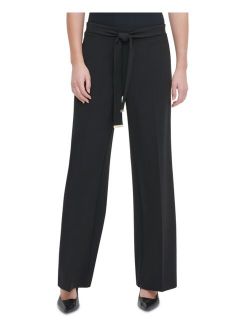 Tie Front Wide Leg Pants