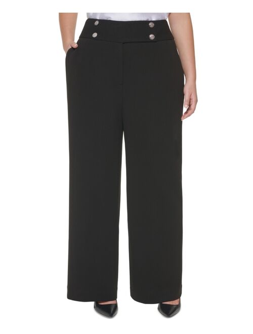 Calvin Klein Plus Size Wide-Leg Pants