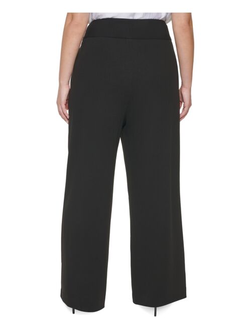 Calvin Klein Plus Size Wide-Leg Pants