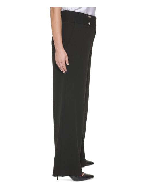 Calvin Klein Plus Size Wide-Leg Pants