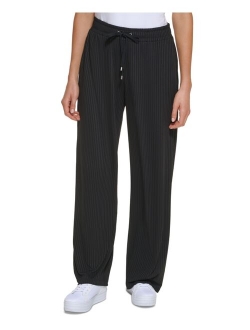 Rib Knit Wide Leg Pants