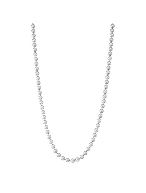 Jordan Blue Men's Sterling Silver Ball Chain Necklace