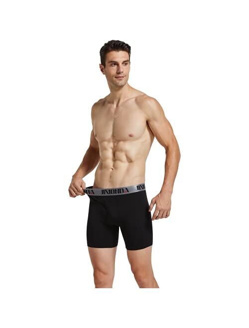 Jimonda Men's Underwear Bamboo Rayon & Copper Fibre Boxer Briefs with Fly Pouch