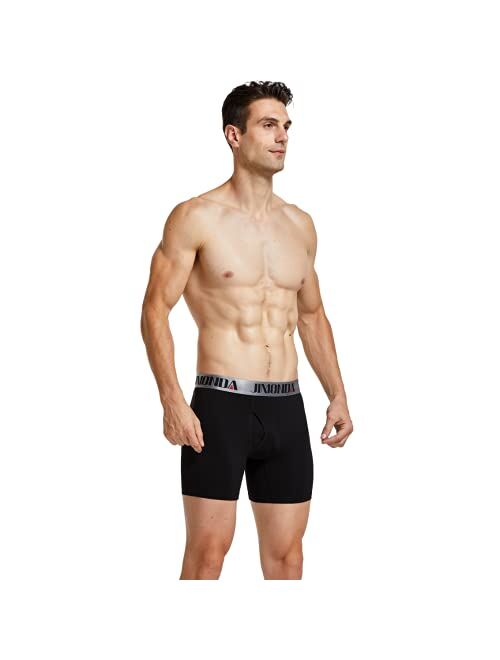 Jimonda Men's Underwear Bamboo Rayon & Copper Fibre Boxer Briefs with Fly Pouch