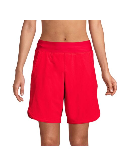 Women's Lands' End Quick Dry Thigh-Minimizer With Panty Swim Long Board Shorts