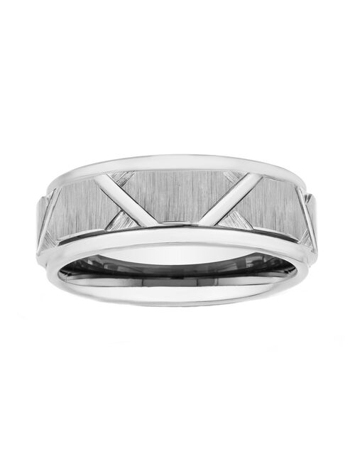 Lovemark Men's Tungsten Geometric Ring