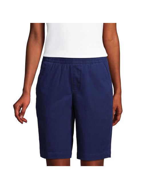 Women's Lands' End Pull-On Chino Bermuda Shorts