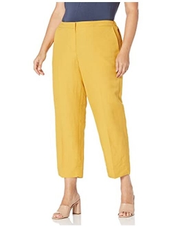 Women's Side Elastic Linen Pant