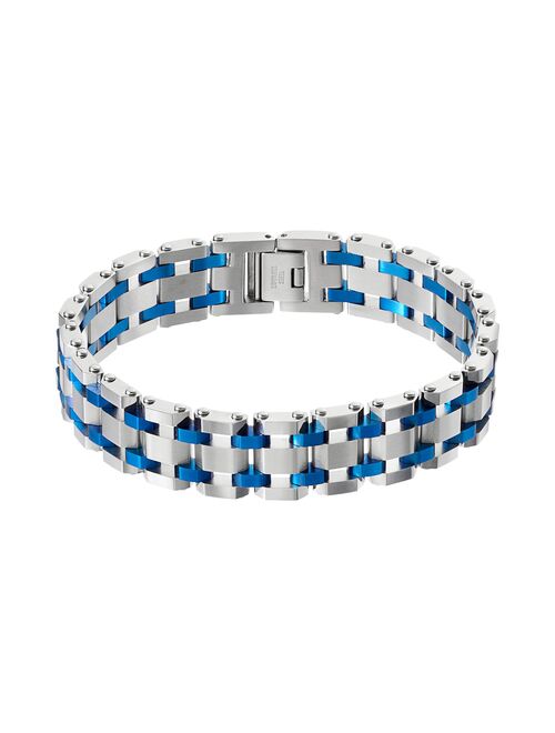 Men's Two Tone Stainless Steel Bracelet