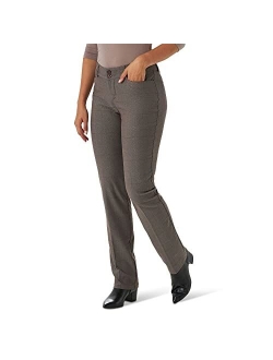 Women's Petite Secretly Shapes Regular Fit Straight Leg Pant