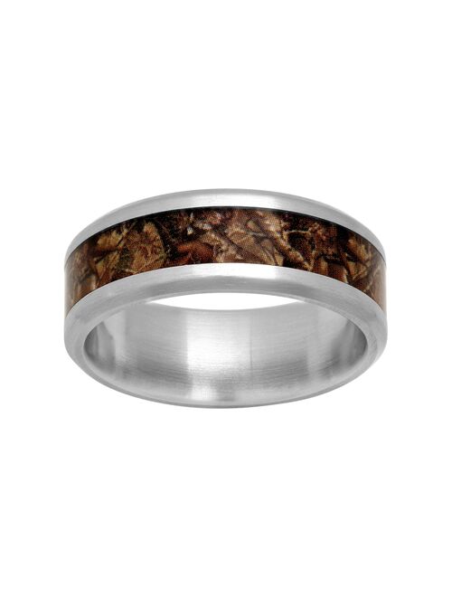 Men's Stainless Steel Camouflage Ring