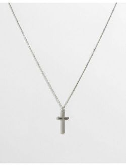 Icon Brand cross pendant necklace in antique silver