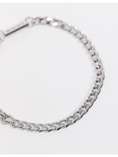 Icon Brand stainless steel bracelet in silver