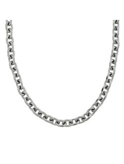 Stainless Steel Rolo Chain Necklace - Men