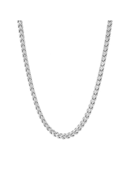 Steel Nation Men's Stainless Steel Franco Link Chain Necklace