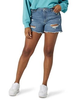 Women's 4" Fray Jean Short