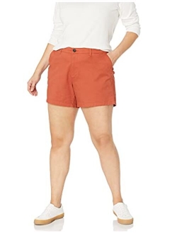 Women's Plus Size 5 Inch Inseam Chino Short