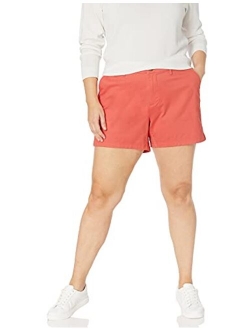 Women's Plus Size 5 Inch Inseam Chino Short