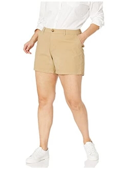 Women's Plus Size 5 Inch Inseam Chino Short