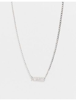 DesignB stainless steel neckchain with april pendant