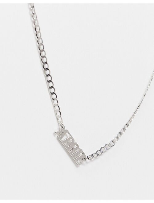 DesignB stainless steel neckchain with april pendant