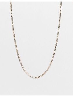 DesignB figaro skinny chain necklace in gold