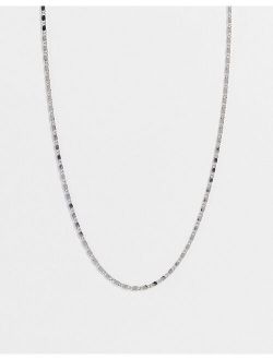 DesignB rhodium chain necklace in silver