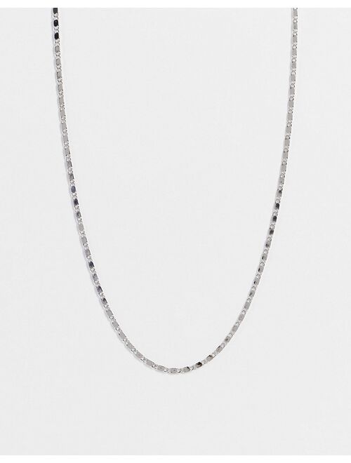 DesignB rhodium chain necklace in silver