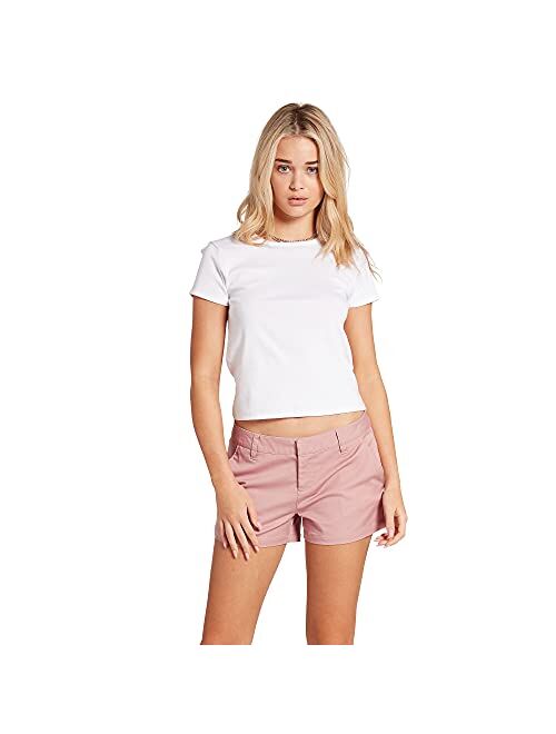 Volcom Women's Frochickie 3" Chino Short (Regular & Plus Size)