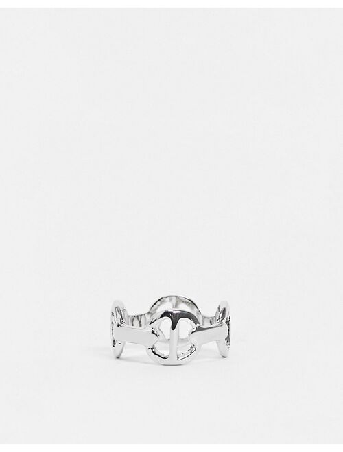 DesignB interlock ring in silver