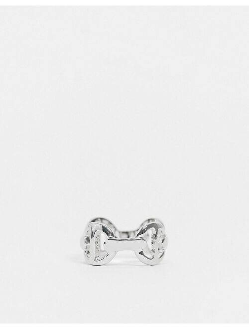 DesignB interlock ring in silver