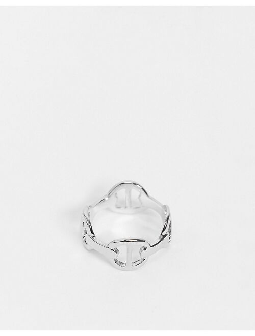 DesignB interlock ring in silver