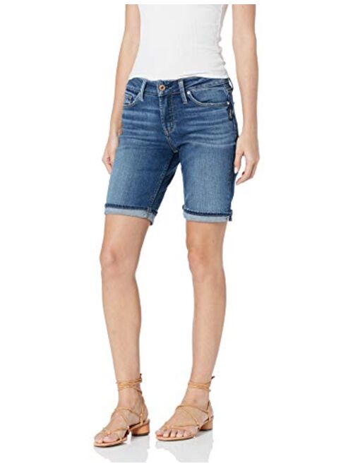 Silver Jeans Co. Women's Suki Mid Rise Short