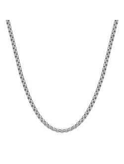 Men's Stainless Steel 5 mm Box Chain Necklace