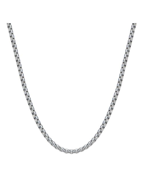 Men's Stainless Steel 5 mm Box Chain Necklace