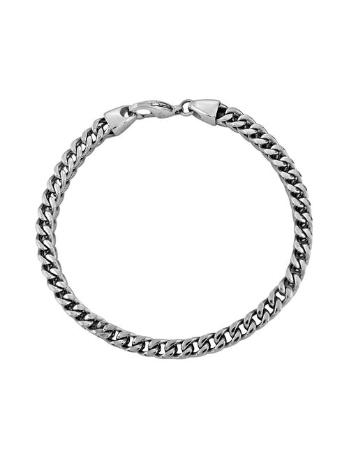 LYNX Stainless Steel Foxtail Chain Bracelet - Men