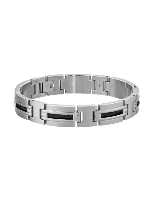 LYNX Stainless Steel Cable Bracelet - Men