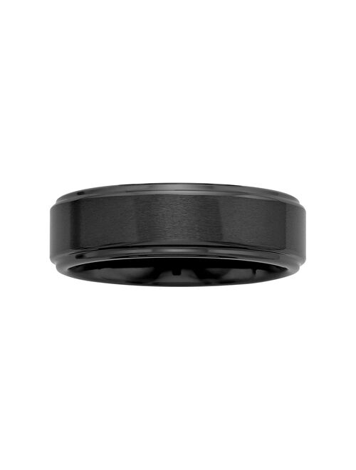 Men's Black Ceramic Wedding Band