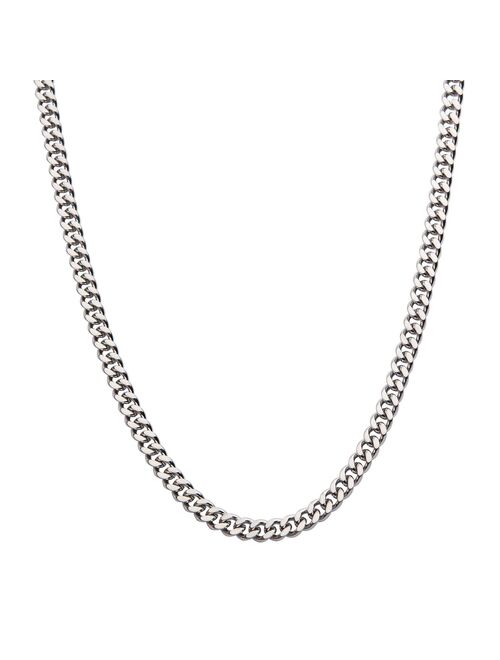 Stainless Steel 4 mm Curb Chain Necklace