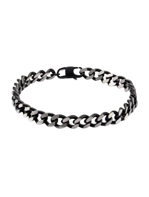 Men's Black Stainless Steel Chain Bracelet