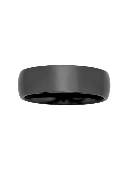 Men's Black Ceramic Wedding Band