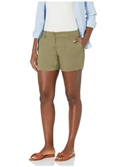 Women's Comfort Tailored Stretch Cotton Solid and Novelty Short